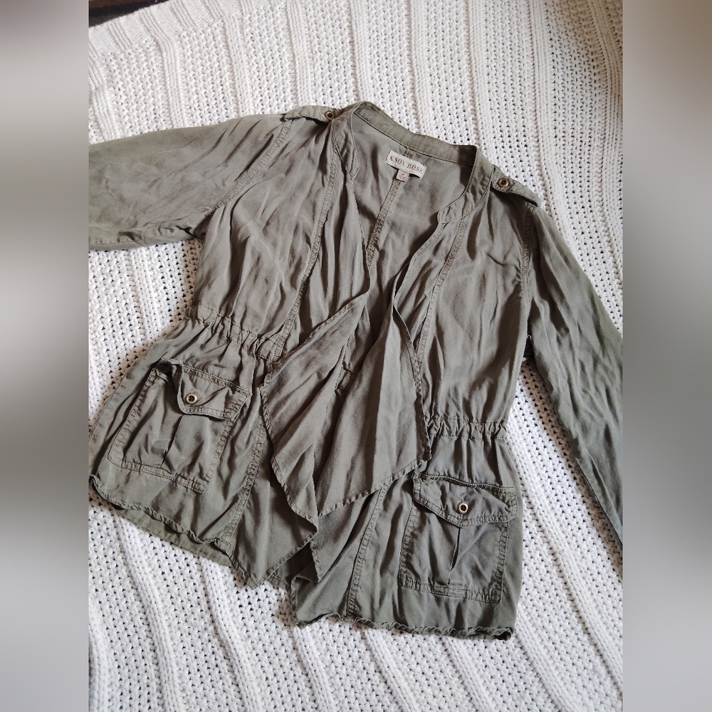 Knox Rose Utility Jacket in Olive Size Medium Women's!